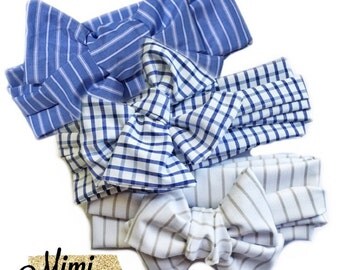 Double wrap headwrap . Dads work shirt . Mens work shirt headwrap . Baby fashion