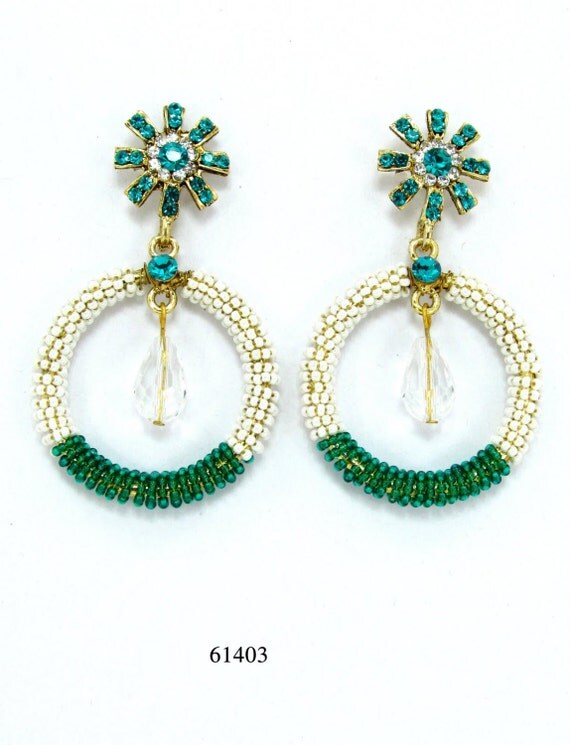 Utopia Jewelry Handmade Stone Set Earrings by UtopiaAfricaDesigns