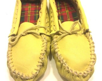 Leather Children Moccasins, Soft Sole Moccasins For Children, Children Size 2