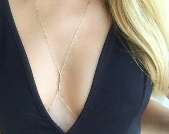 Dainty 24k Gold Filled Body Chain