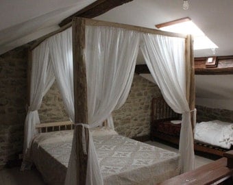 Rustic Four Poster Bed rustic bed | etsy Rustic Four Poster Bed rustic bed | etsy