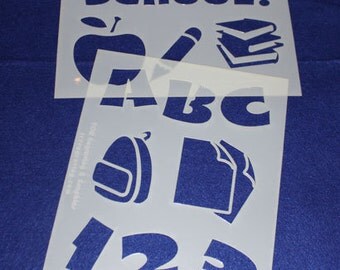 School stencils | Etsy