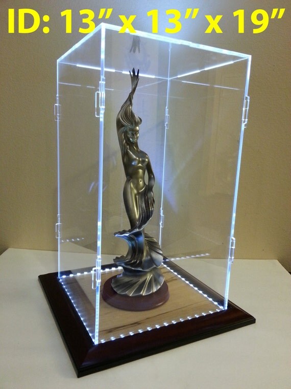 13 X 19 Inch Acrylic Display Case With LED Lighting For 13 X 19 Inch Acrylic Display Case With LED Lighting For