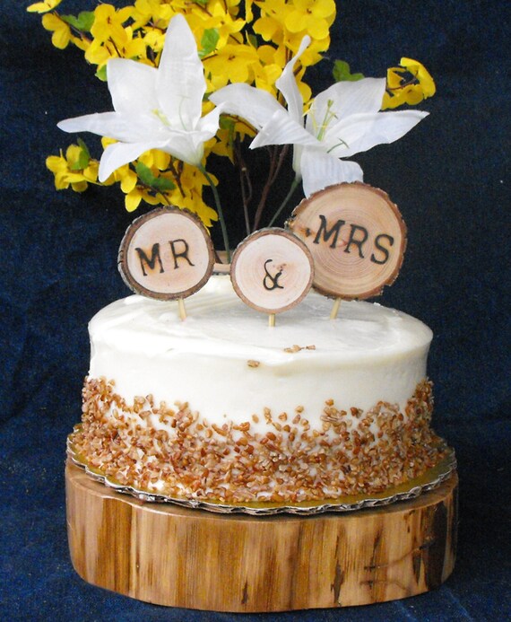 Wood Slice Wedding Cake Topper Rustic Wedding Cake Topper   Il 570xN.819414073 2z3z 