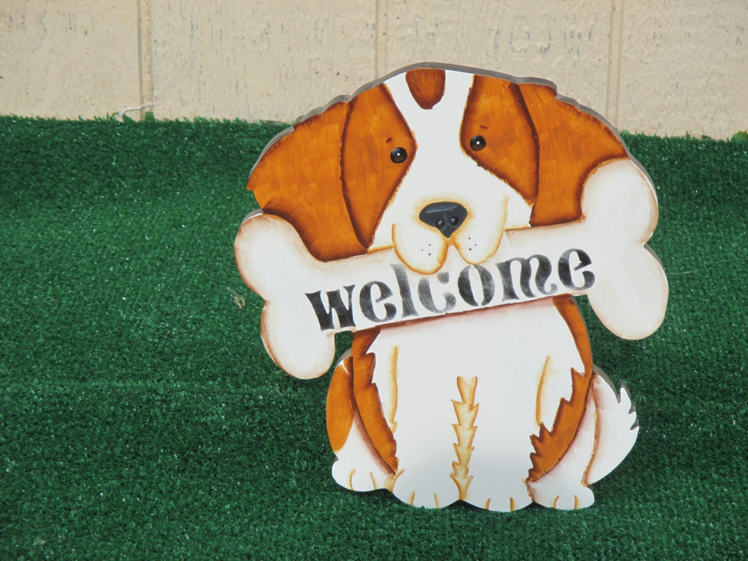 Cute Dog Welcome sign