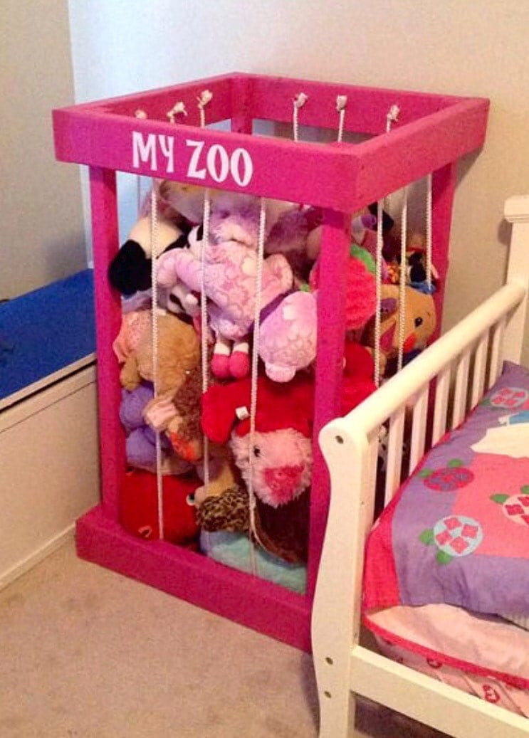 stuffed animal storage stuffed animal zoo by SandJBargainVault