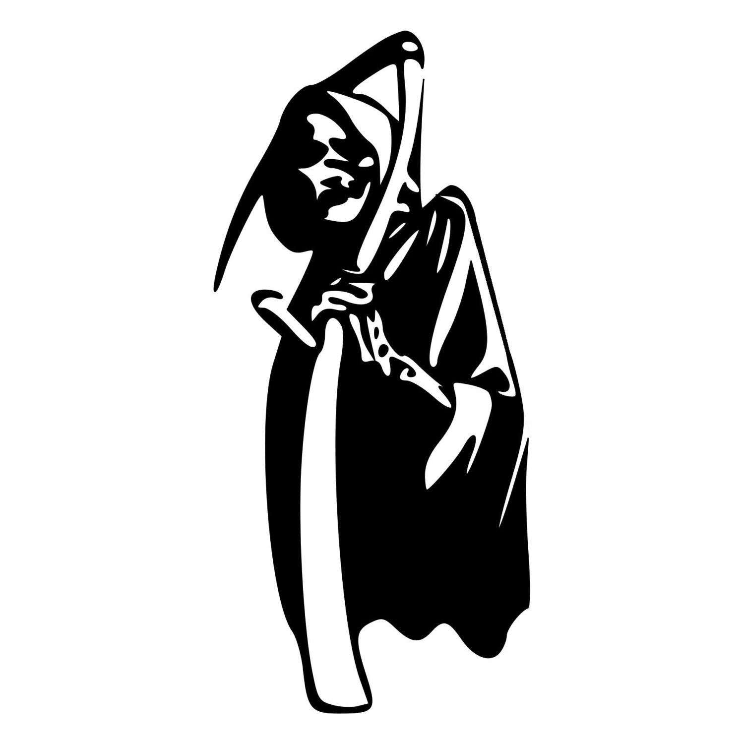 Scary Grim Reaper Die-Cut Decal Car Window Wall Bumper Phone