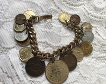 Popular items for coin bracelet on Etsy