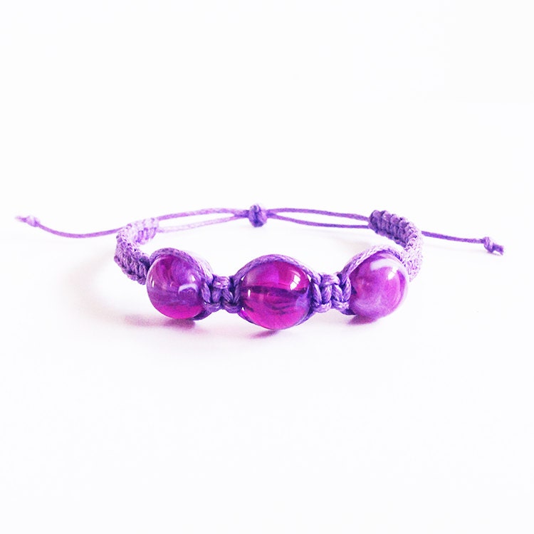 Purple Bracelet Friendship Bracelet Best Friend by