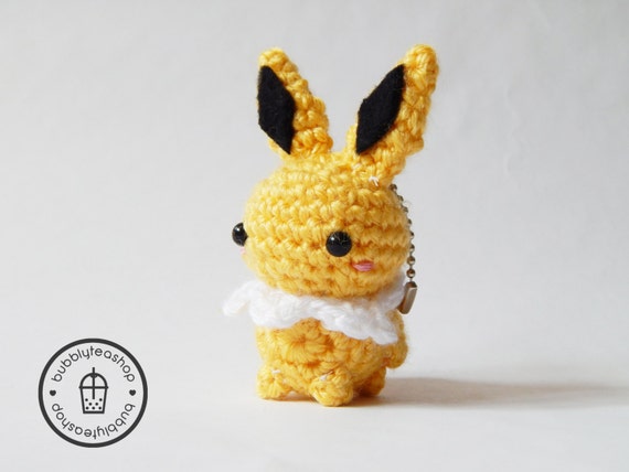 Jolteon Amigurumi Jolteon Plush Pokemon by BubblyTeaShop ...