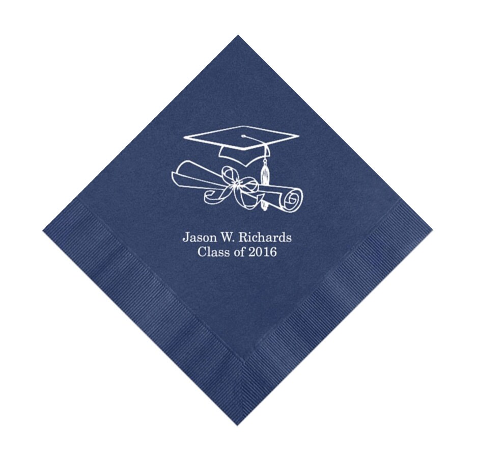Graduation Napkins Personalized Set of 100 Napkins
