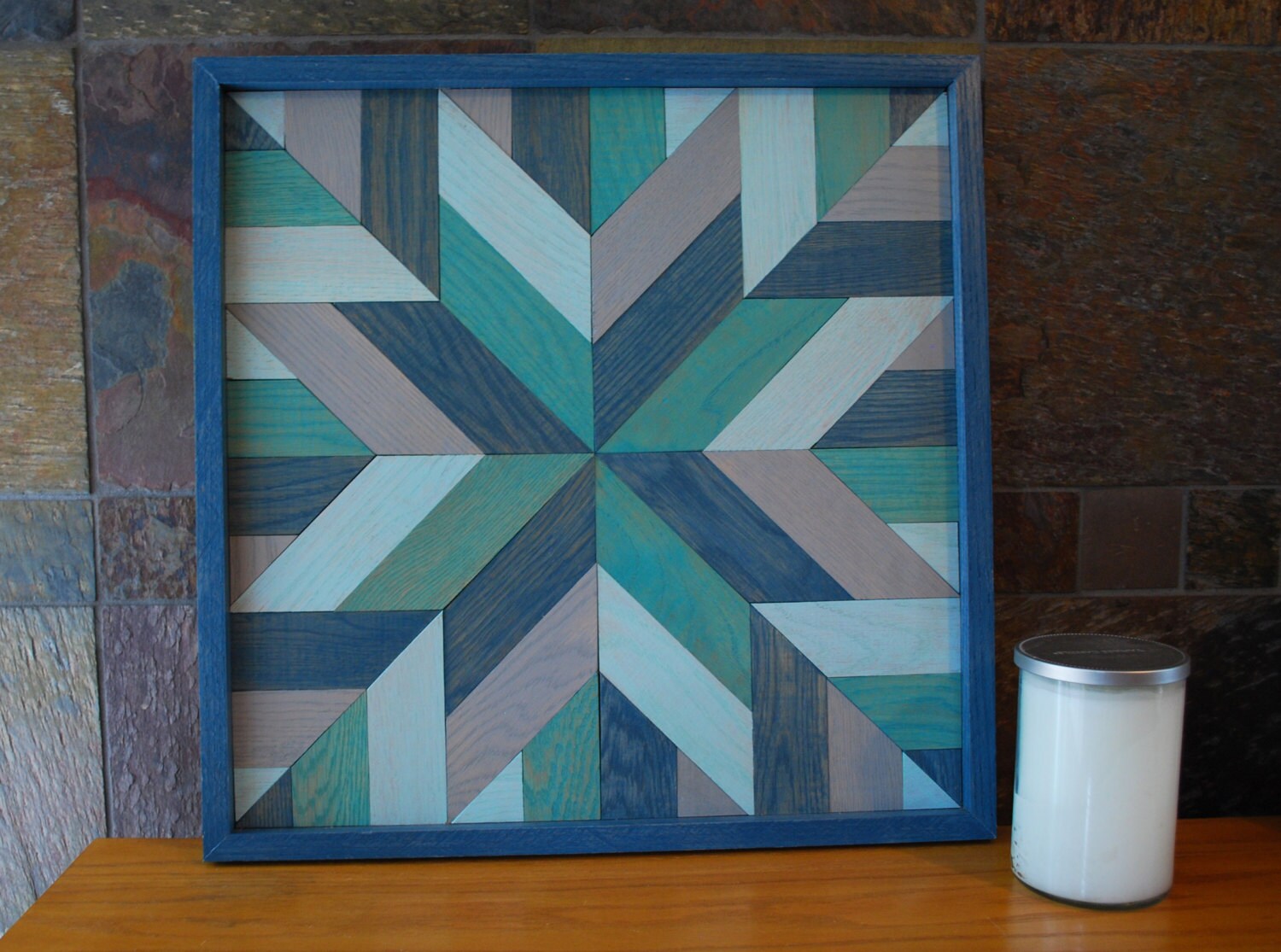 Quilt Star Wood Wall Art Rustic Wall Decor Amish Quilt Star