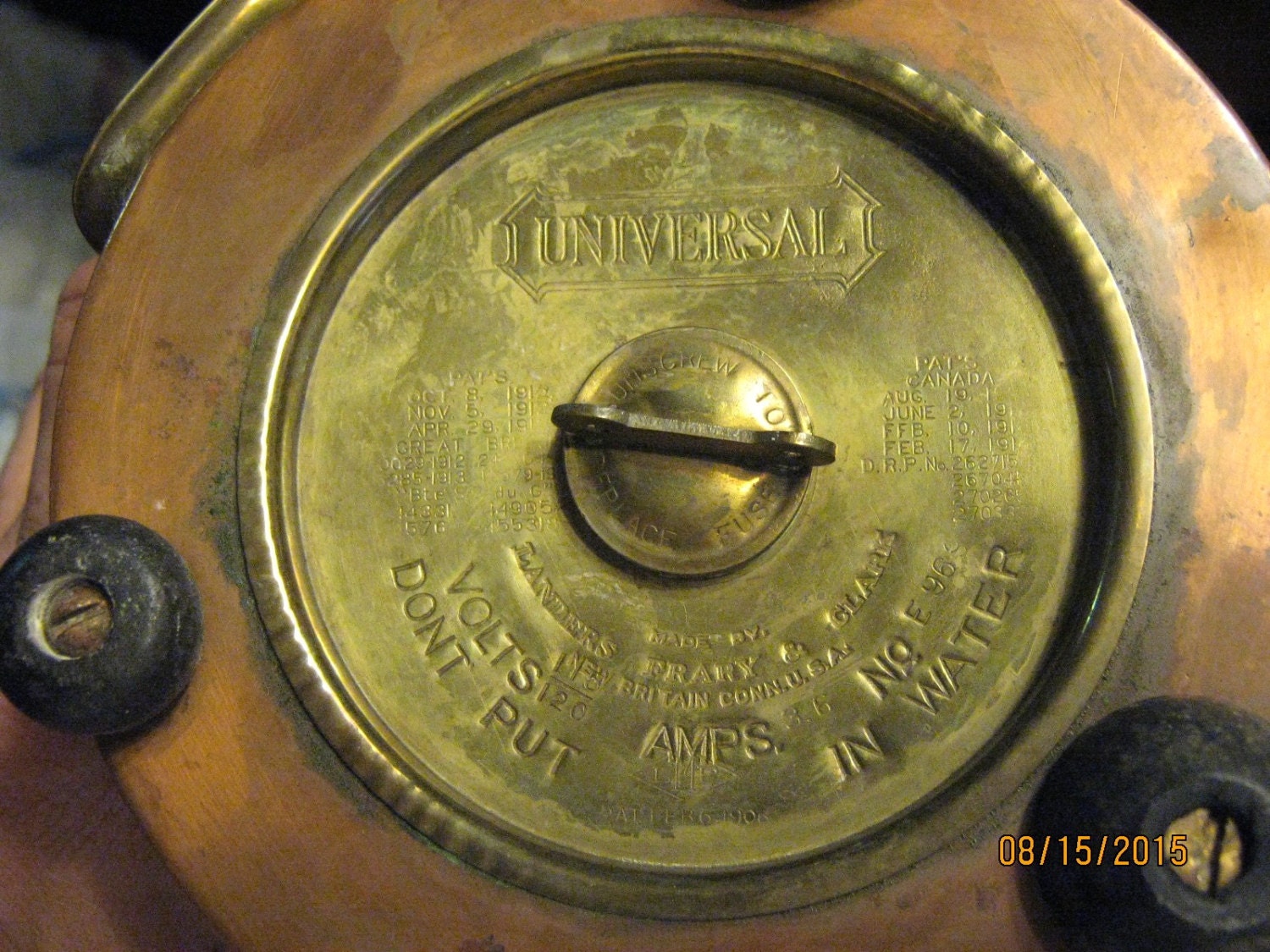 Antique Copper Coffee Urn from 1912. Universal by MidniteMarket