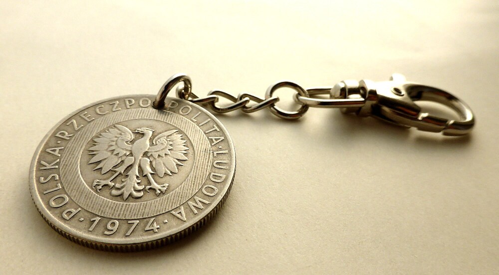 Polish keychain Vintage keychain Polish charm Vintage