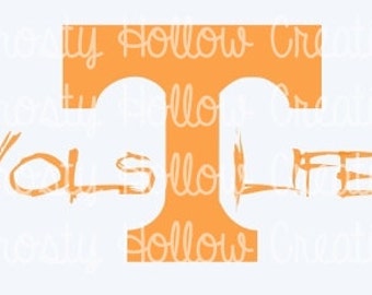 Tennessee Vols life cutting file SVG instant download for PERSONAL USE only!