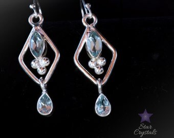 BLUE TOPAZ Gemstone Earrings