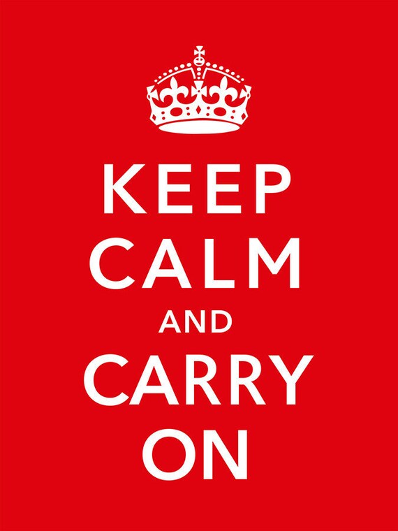 keep calm and carry on original poster