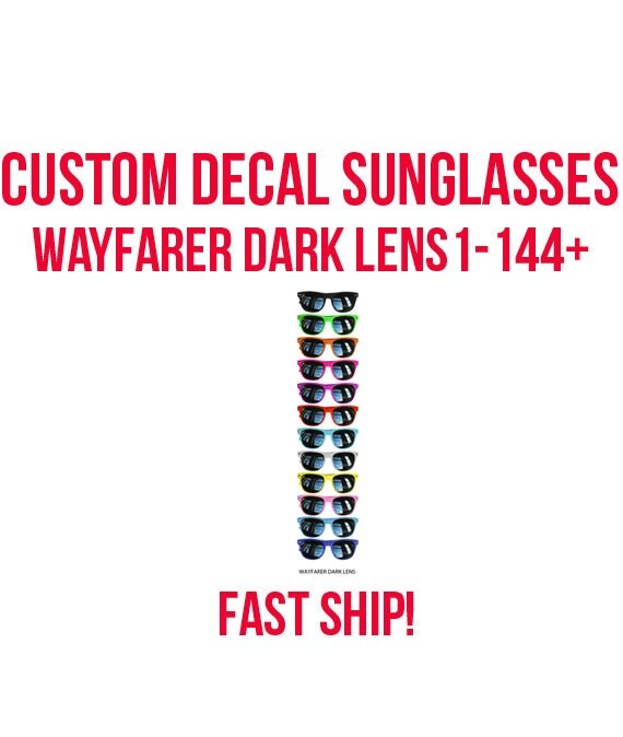Girls Sunglasses Customized Custom Decal by customsunglasses