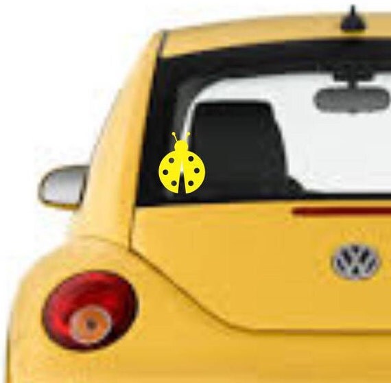 Ladybug Vinyl Car Window Decal Volkswagon by VinylTruthCreations