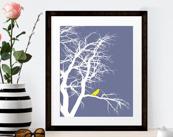 Bird on tree branch, Fall Decor, Home Decor, Living Room Art, Bird Print, Printable, INSTANT DOWNLOAD