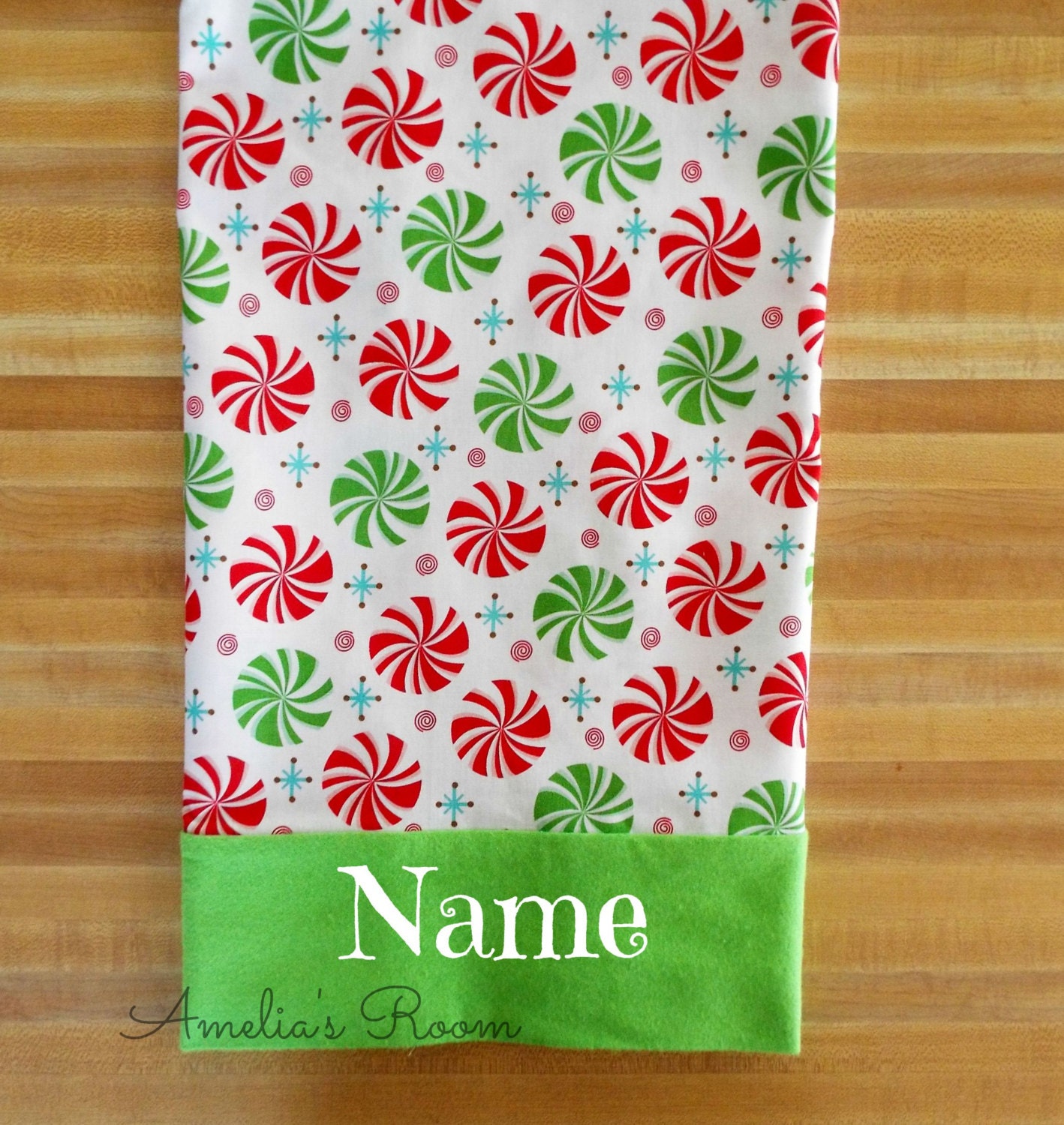 Cute Christmas Candy Pillowcase Boys Pillowcase Girls