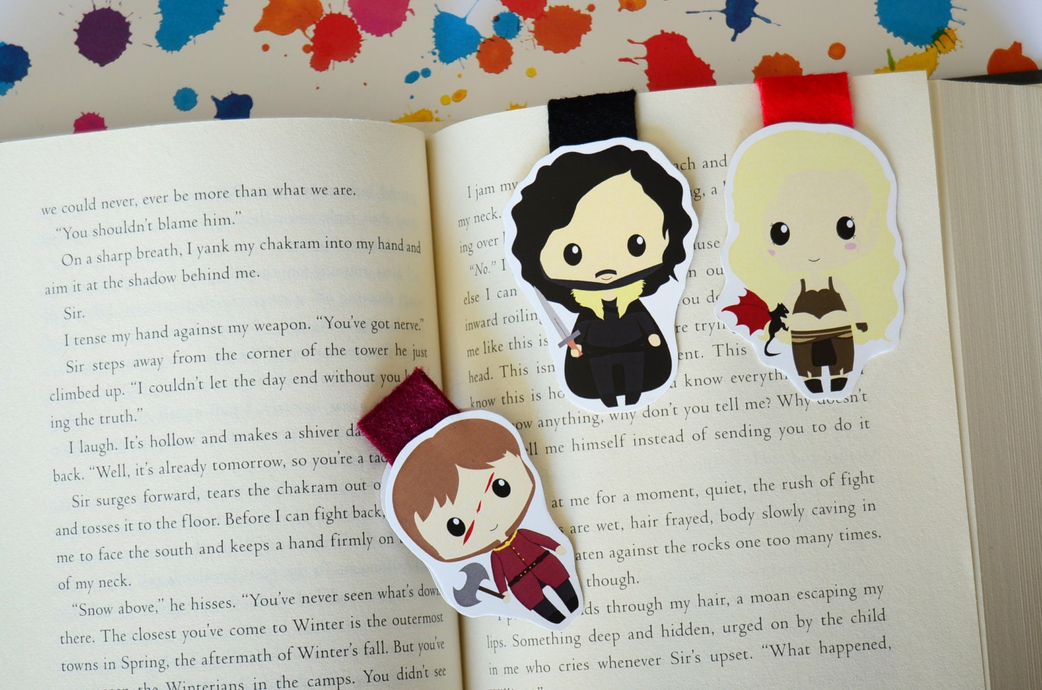 Game of thrones magnetic bookmark Tyrion Jon Snow Khalessi