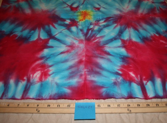 Tie Dye Fabric Ice Dyed Handkerchief Linen 54"x27"