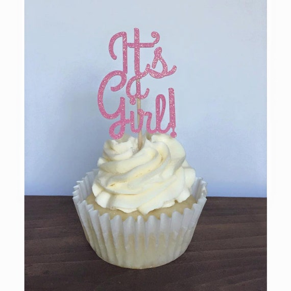 It's a Girl Cupcake Toppers Baby Shower Cupcake Toppers