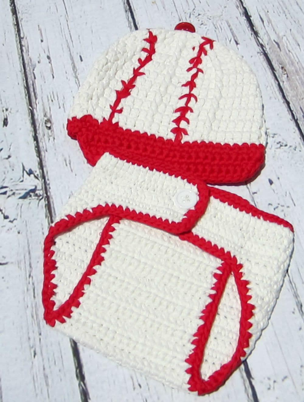 newborn baseball set baby baseball outfit crochet by dixiepowell