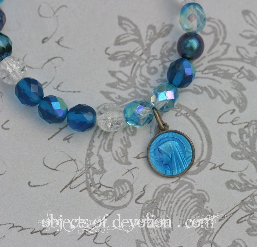 OUR LADY of LOURDES Catholic Jewelry Catholic Bracelet