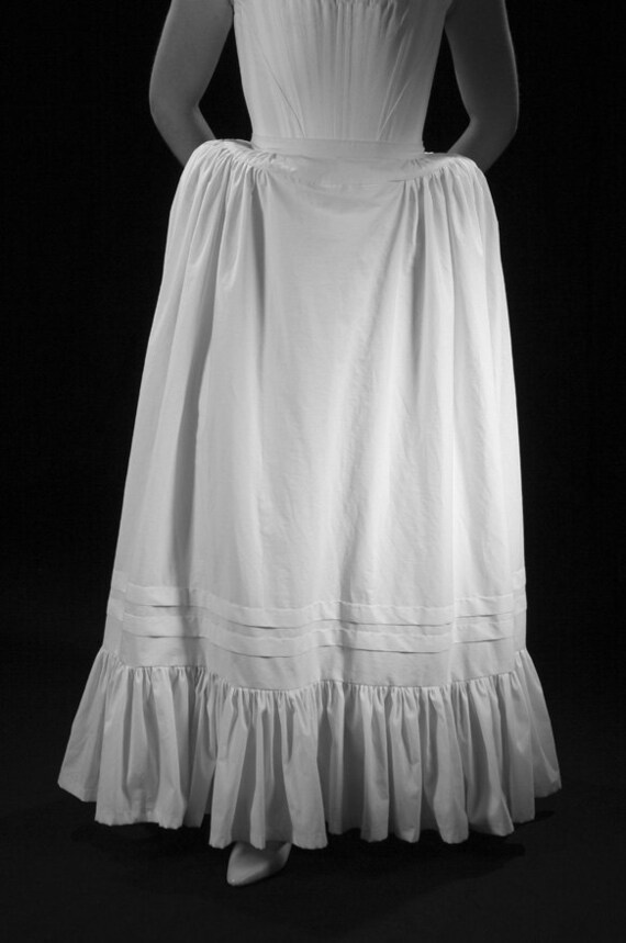 17th Century Cotton Petticoat small-2XL or custom sized