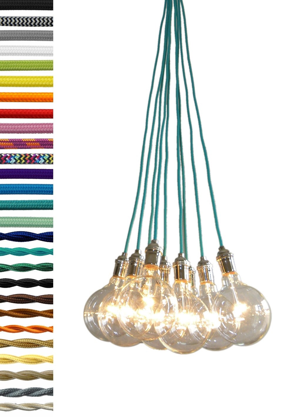 9 Cluster Pendant Lighting Cluster Custom Any Length and Any