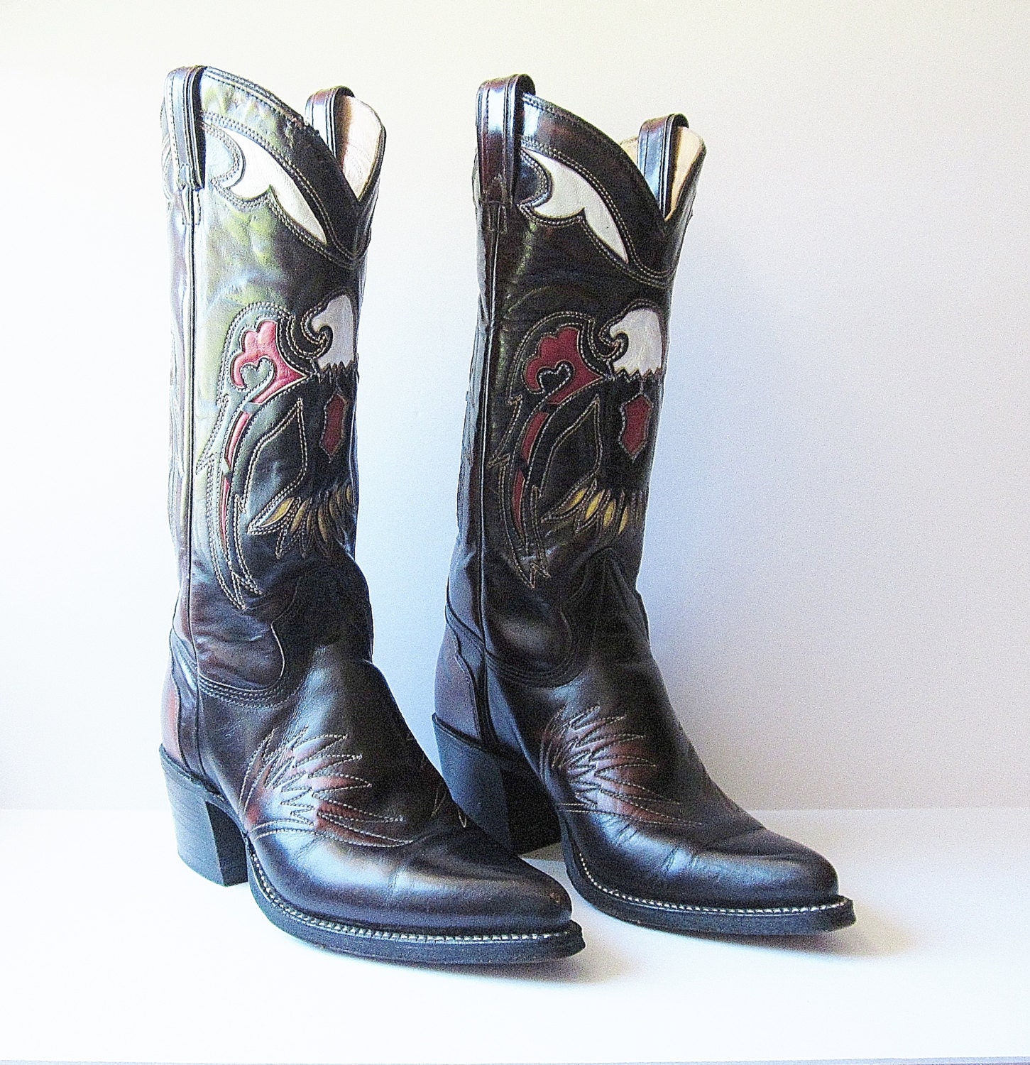 Texas Brand Boot Company Fancy Leather Mens Boots by jarmfarm
