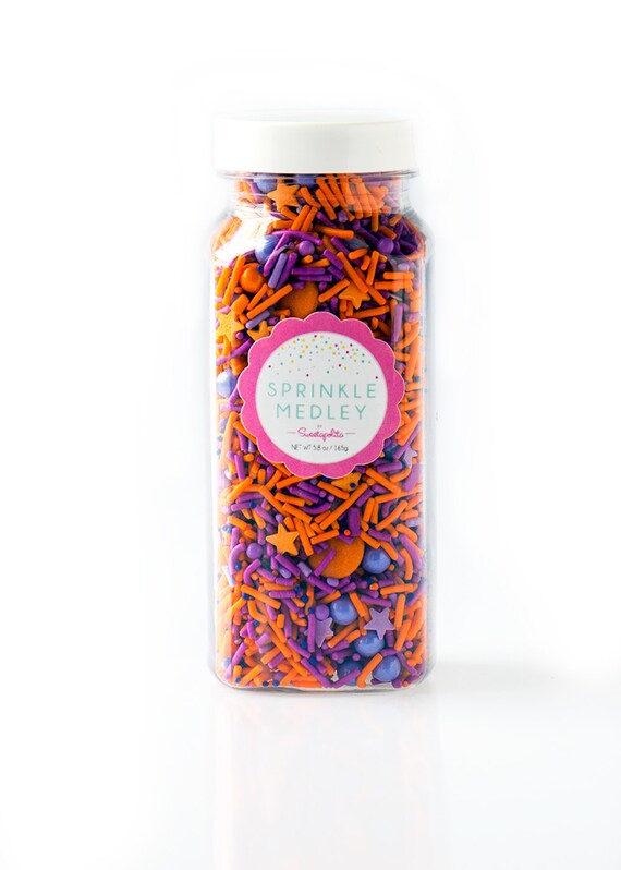Plum Punch Sprinkle Medley Colorful Sprinkle Mix by Sweetapolita