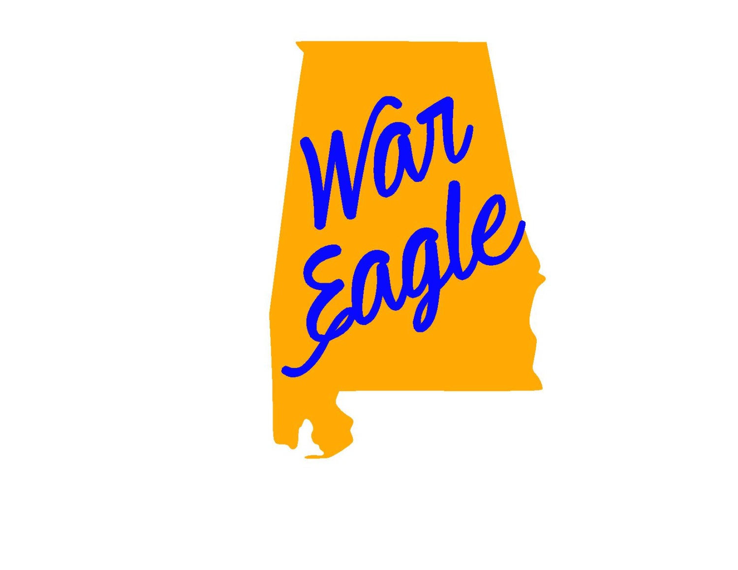Auburn War Eagle State SVG Instant Download