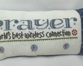 Best Wireless Connection Cross Stitched Mini Pillow Best Wireless Connection Cross Stitched Mini Pillow