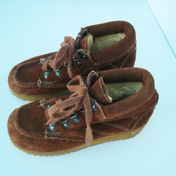 Items similar to Vintage 1970's Kinney Children's Suede Hipster Hippie ...