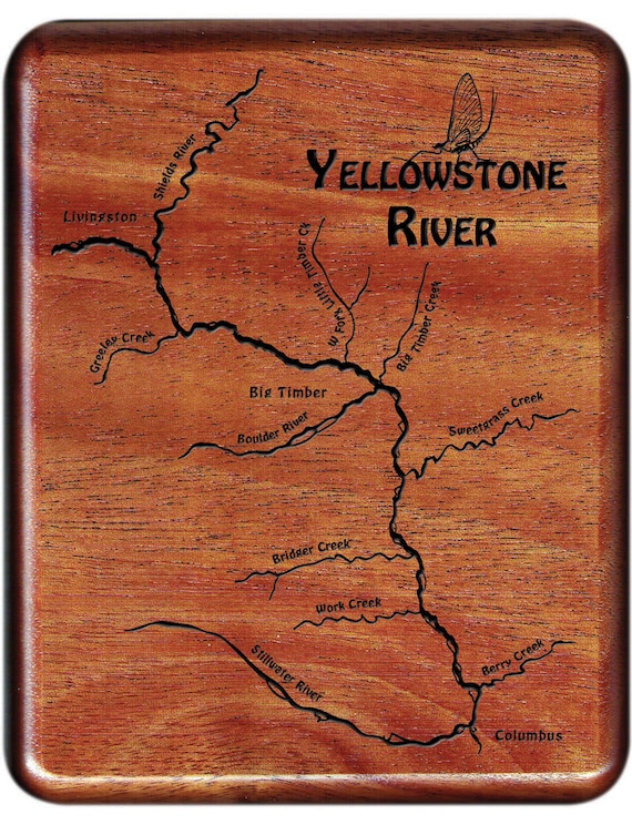 YELLOWSTONE RIVER MAP