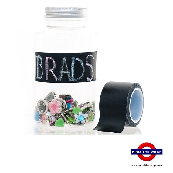 Chalkboard Tape 30mm Wide x 5m Solid Plain Blackboard Tape for