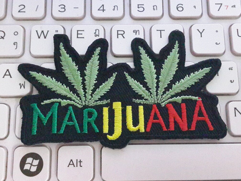Marijuana Patch Weed Patch Iron on Patch