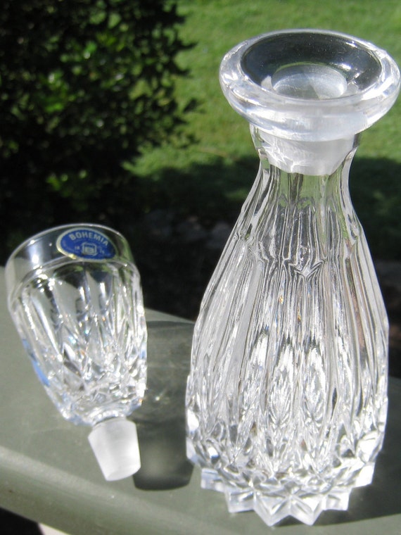 Crystal Liquor Decanter & Shot Glass Stopper