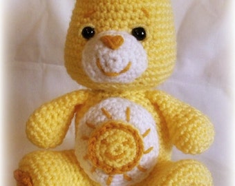 Care Bear; Funshine Bear ; CROCHET PATTERN PDF