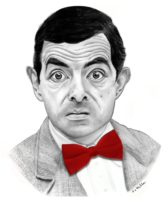Bow Tie Mr. Bean Printable art Download digital download art