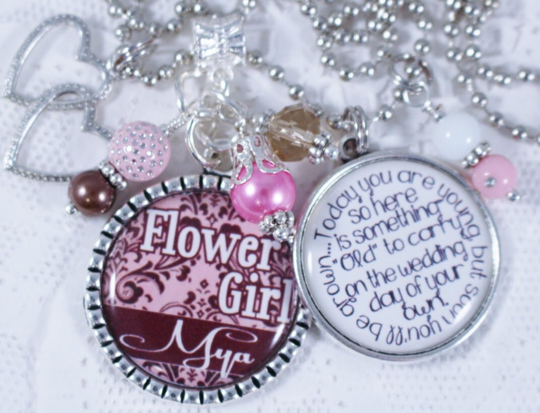 PERSONALIZED FLOWERGIRL GIFT Personalized Flower Girl Gift