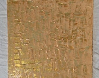 pinks and golds acrylic painting on canvas