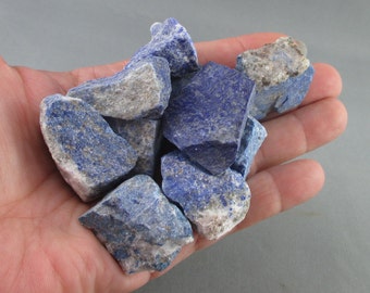 1 Raw Lapis Lazuli Stone - Healing Crystals & Stones, Blue Lapis, Third Eye Chakra, Peace and Calming, Protection Stone, Good Vibes (T184)
