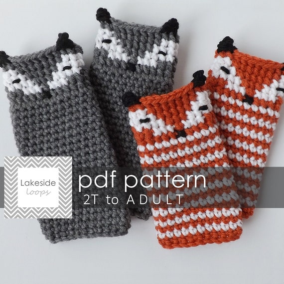 warmers pattern for leg toddler crochet Leg Boot Cuff  Lakeside & Asher Crochet Fox/Animal by Warmer Pattern