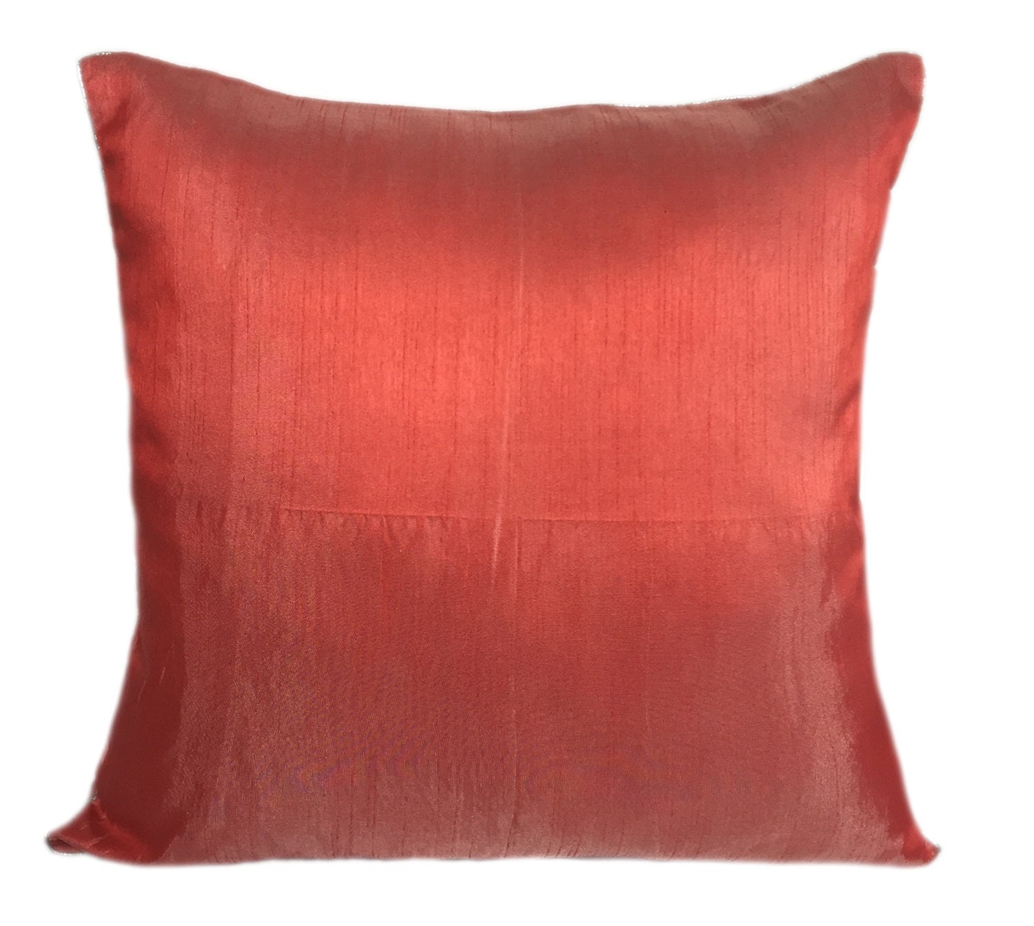 Set Of 2 Solid Poppy Red Pillows Plain Poppy Red Pillow Solid