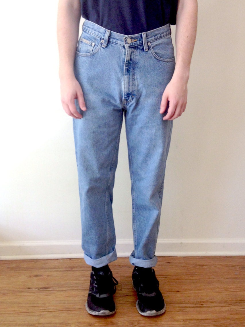 calvin klein high waisted jeans