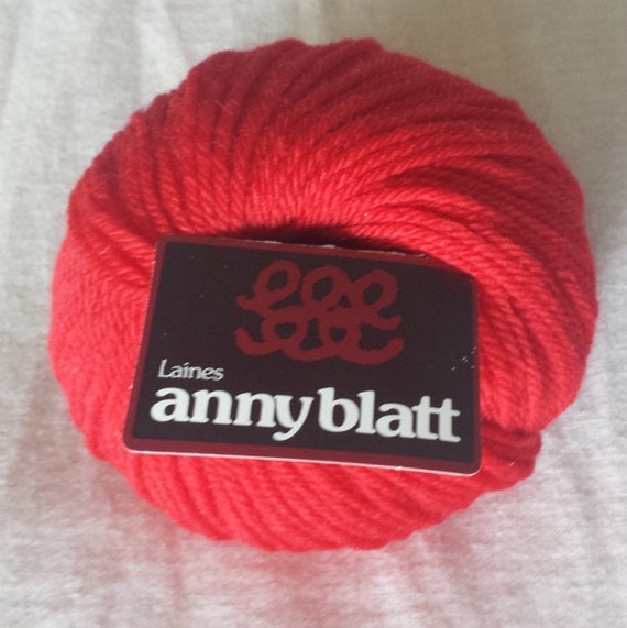 Laines Anny Blatt Yarn Color Rouge 507 100% Pure Wool